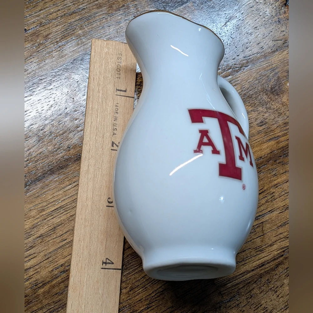 Texas A&M Mini Decor Or. Coffee Creamer Pitcher 4